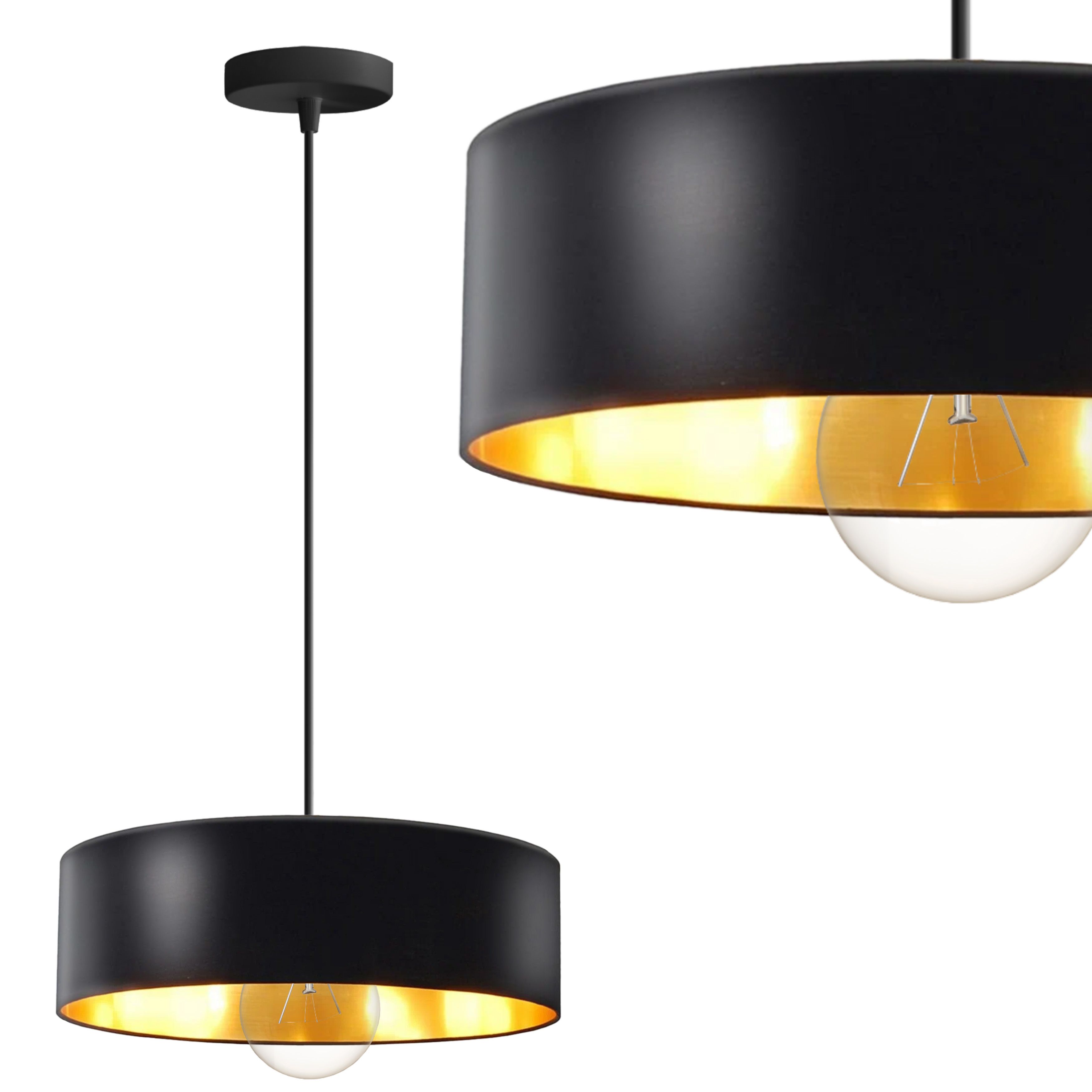 Lampa Sufitowa Wisząca Toolight App1333-1Cp Czarny