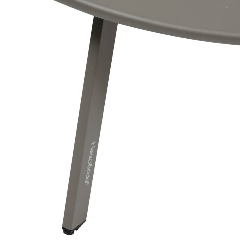 Table d'appoint d'extérieur rond en Acier Marron - 3
