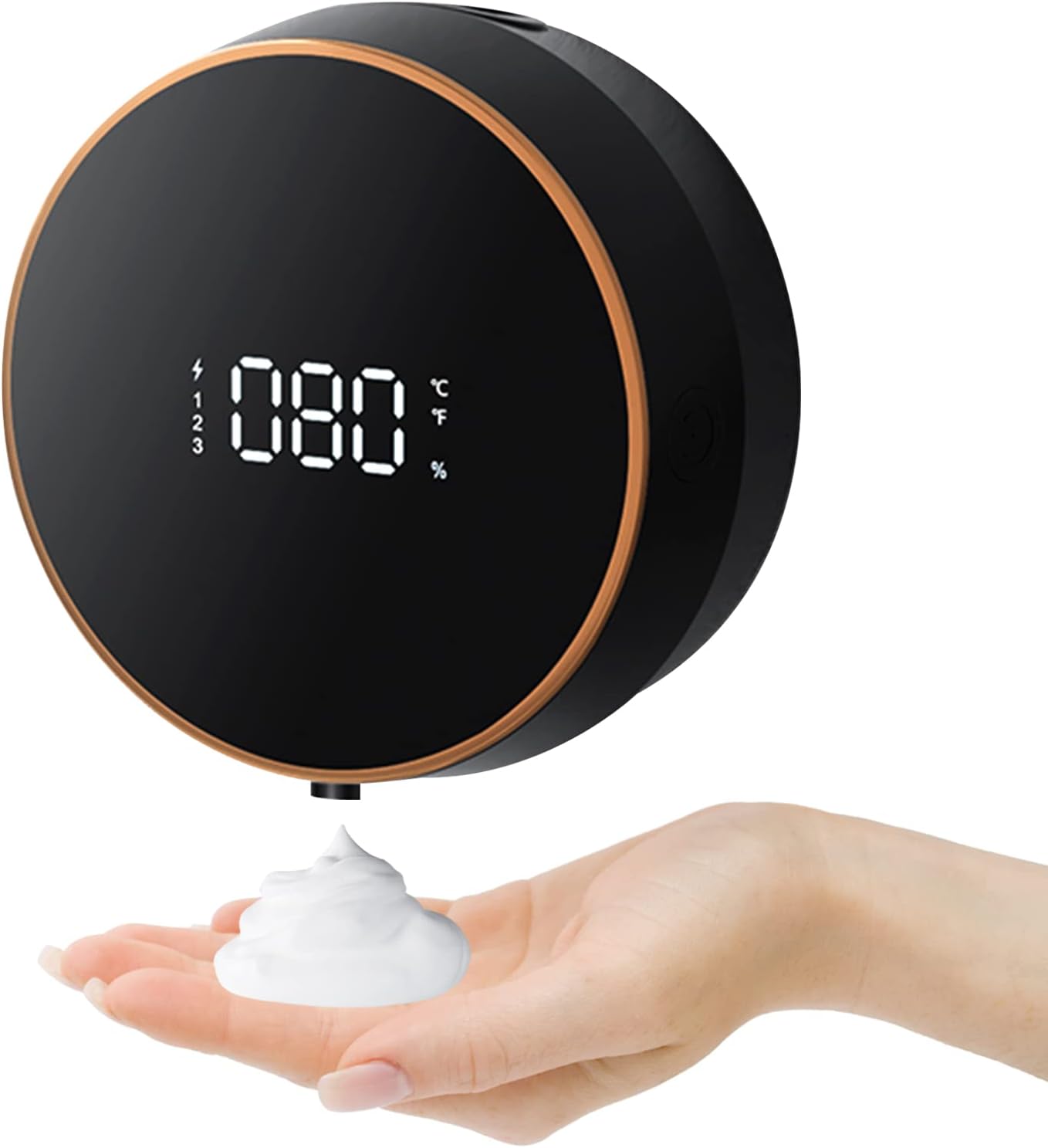 Dozownik bezdotykowy do dezynfekcji rąk 300 ml, ładowarka ścienna USB, dozownik mydła do rąk z czujnikiem i wyświetlaczem LED