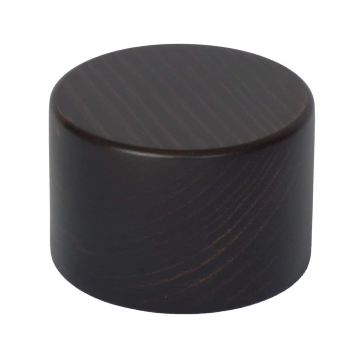 Socle Circulaire En Bois Massif - Diamètre 10 Cm, Hauteur 6,5 Cm - Finition Chêne Clair Mat