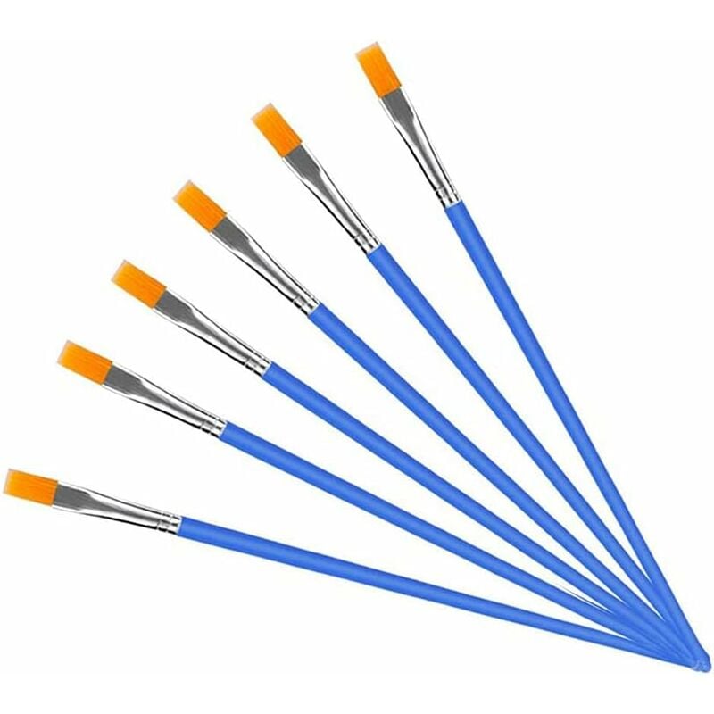 Lot De 60 Petits Pinceaux Plats Pour Peinture De Détail