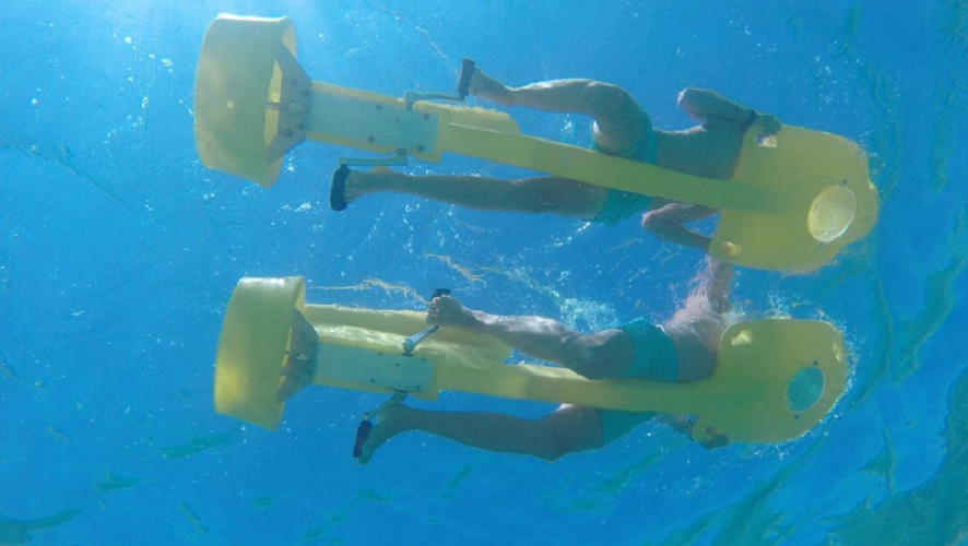 VELOSUB Propulsor aquático a pedais para snorkeling e piscina, flutuador com hélice, alta flutuabilidade e velocidade - 2