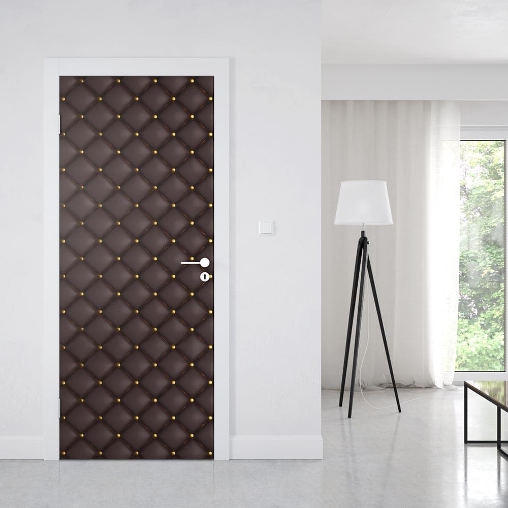Autocollant De Porte Tulup 75x205 Cm - Talons Rouges Sur Fond Gris - Neuf