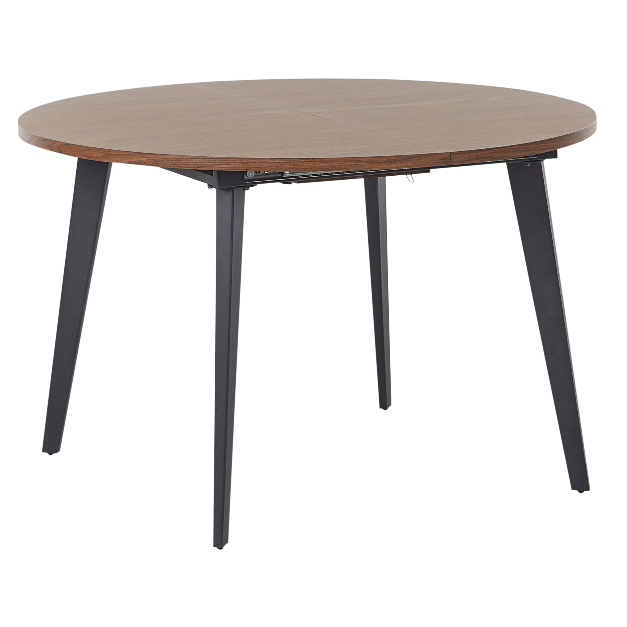 Beliani Mesa De Comedor Extensible Bovina 120/150 Cm 120 Cm Marrón/Oscuro , Leroy Merlin