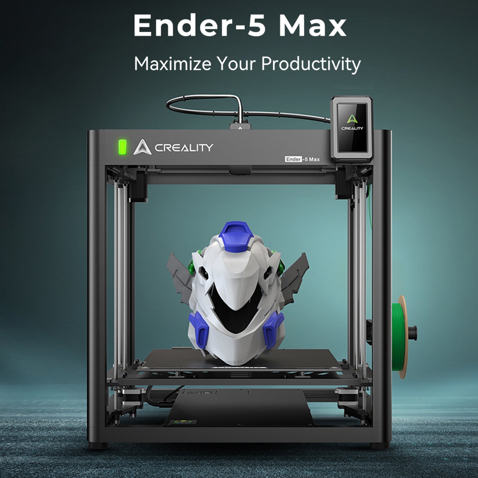 La stampante 3D ENDER-5 MAX è dotata di livellamento automatico, una velocità di stampa di 700 mm/s ed è compatibile con filamenti da 175 mm - 2