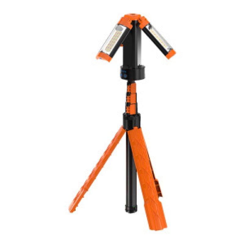 Farola solar monofocal, aplique de pared exterior impermeable con detector de movimiento para jardín o garaje, color naranja.