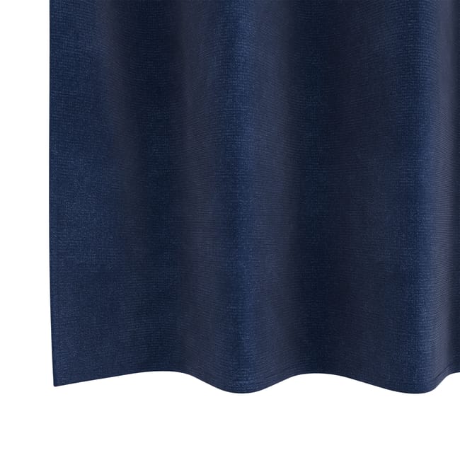Rideau en velours feutré uni - Bleu marine - Maison - 28.25 Rideau en velours feutré uni - Bleu marine - Maison - 28.25