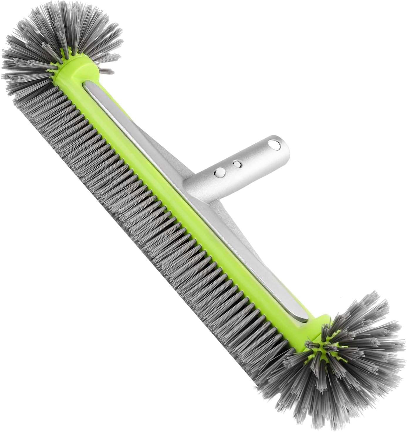 Szczotka do basenu – 45 cm, z klipsem EZ Clip – wyjmowana głowica czyszcząca, aluminiowy uchwyt, półkuliste włosie
