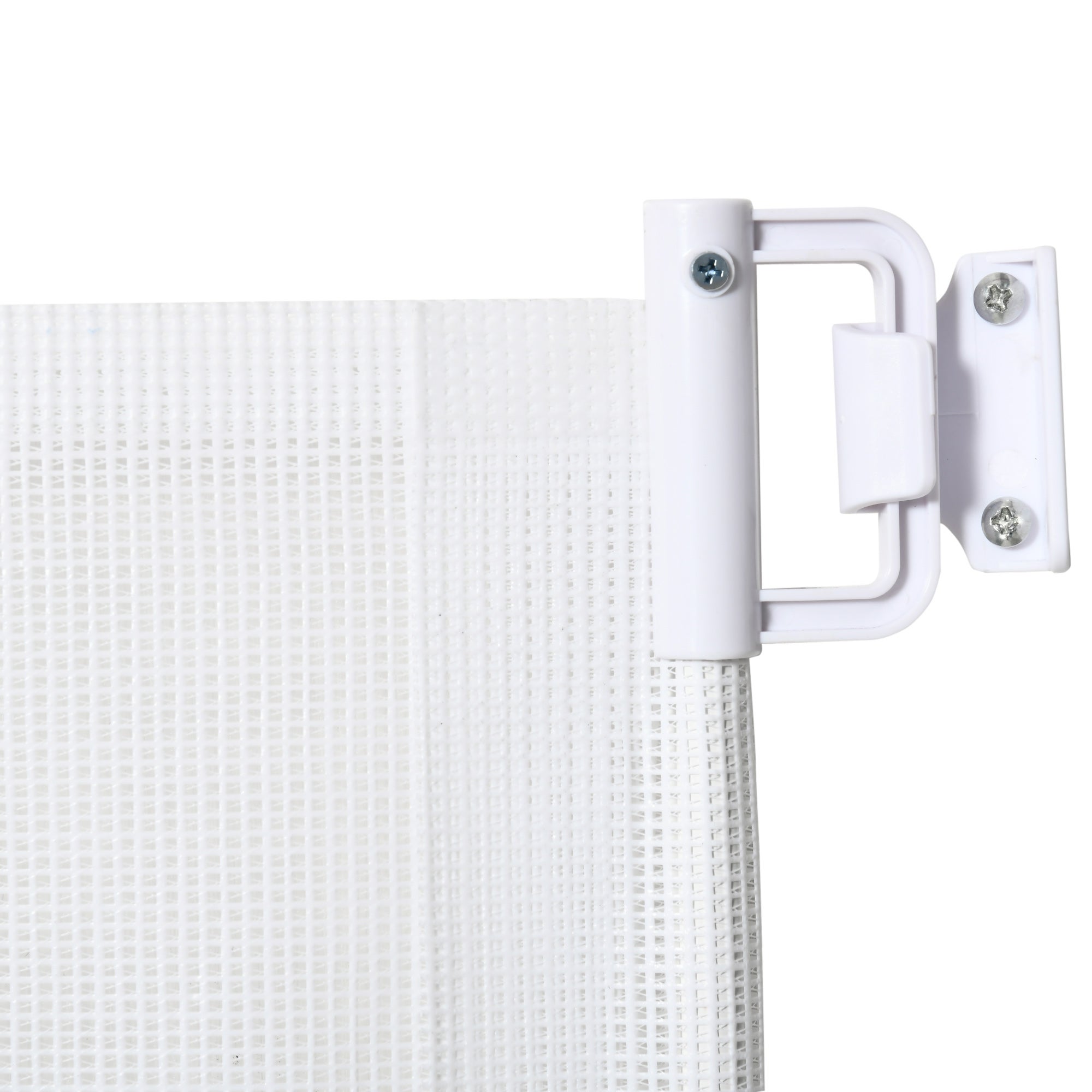 Barrera de Seguridad PawHut Poliéster, Acero Blanco 115x5.5x82.5 cm - 4