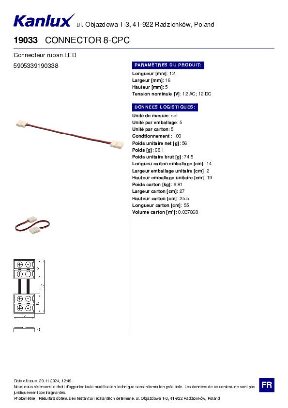Connettore LED – Kit 20 pezzi – Compatto – 12V Installazione rapida - 5