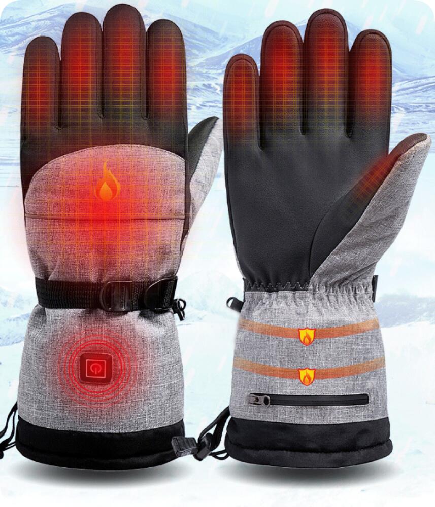 Guanti Riscaldati A Batteria Per Uomo E Donna - Ricaricabili 3.7V, 3 Livelli Di Calore, 4000 MAh, Touchscreen, Per Sci E Outdoor - 2