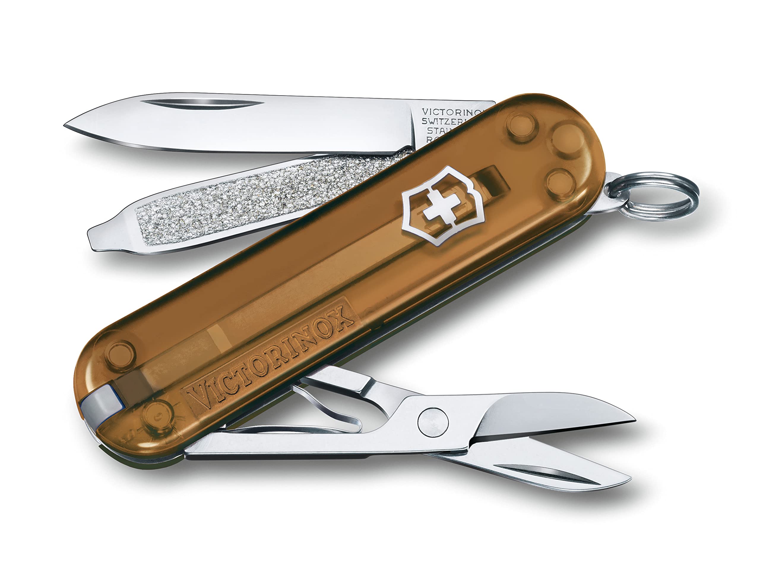 Victorinox Huntsman Wood – Coltellino Svizzero 13 Funzioni Con Manico In Noce, Per Campeggio E Outdoor