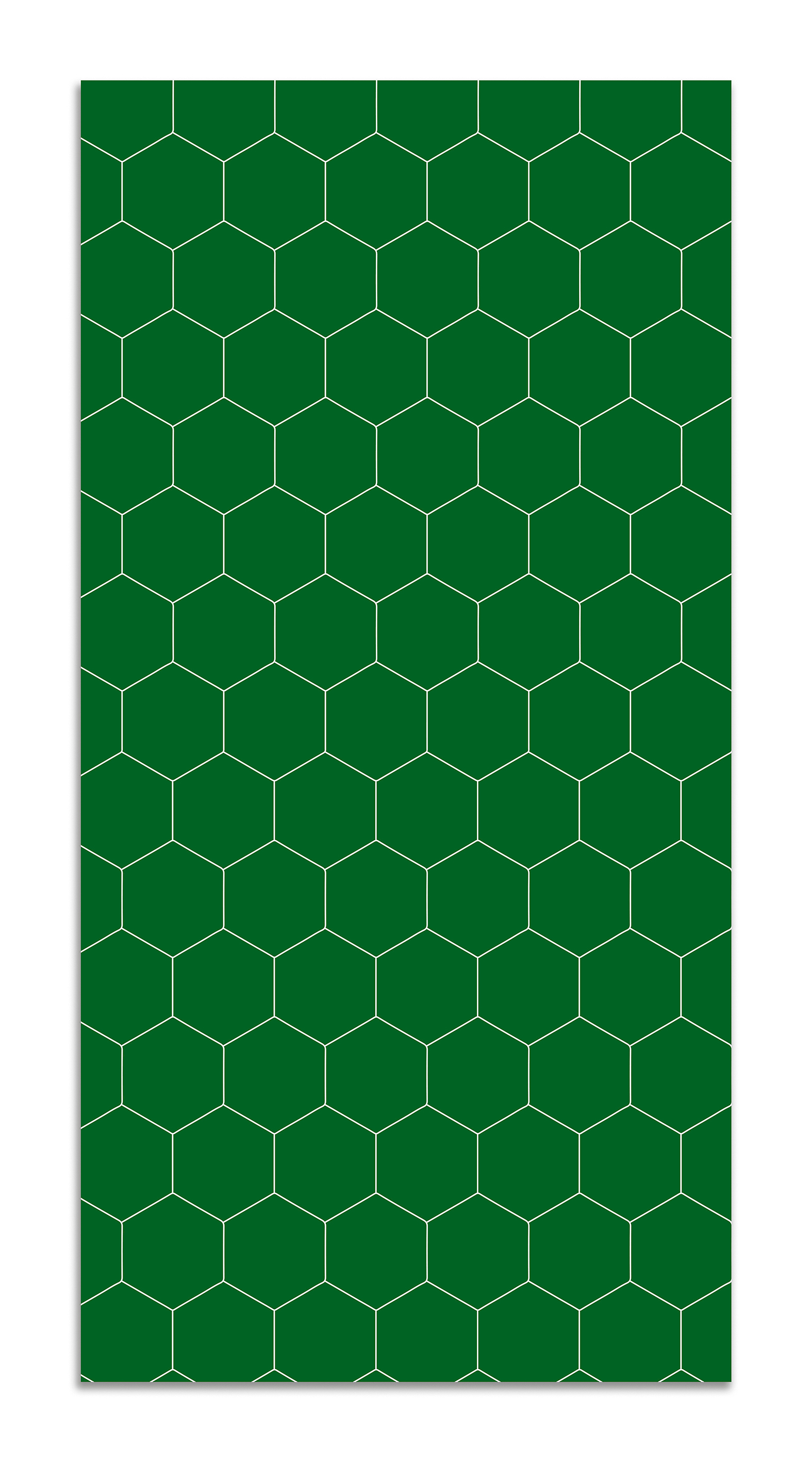 Panorama alfombra vinílica mosaico hexágonos verde 40x80 cm - alfombra cocina vinilo - alfombra salón antideslizante e ignífuga