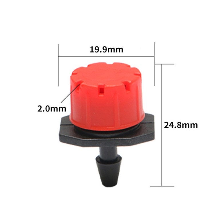 120 pièces Goutteurs réglables tuyau Ø 19.9 mm Plastique réglable Goutteurs Brumisateur arroseur Bricolage pour Goutte a Goutte Micro Drip Irrigation - 2