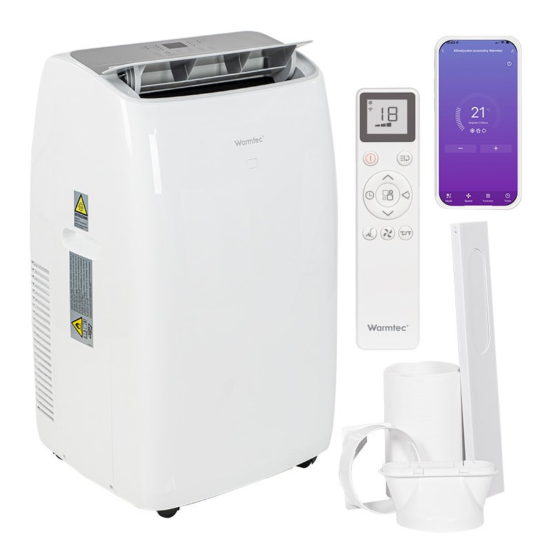 Klimatyzator przenośny Warmtec osuszacz grzanie Wi-Fi 4.1 kW do 46m² 4w1Froya KP41W