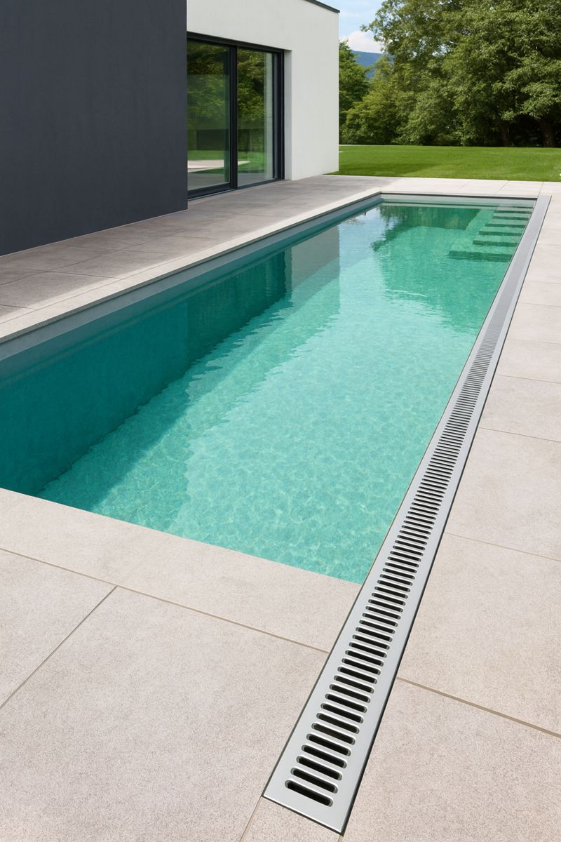 Caniveau en plastique Vetonek Avec grille en acier / inox - 5