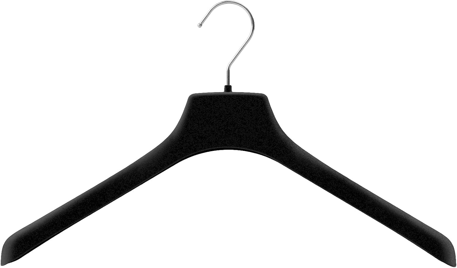 Grucce In Velluto Nero 42 Cm – Antiscivolo Con Gancio Rotante, Set Di 5, Per Cappotti E Camicie - 5