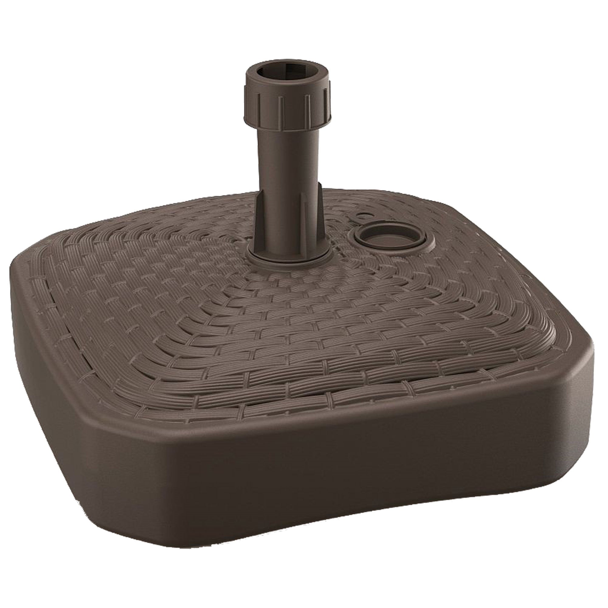Support De Parasol En Polyrotin Anthracite - 20L, Stable Et Résistant Aux Intempéries