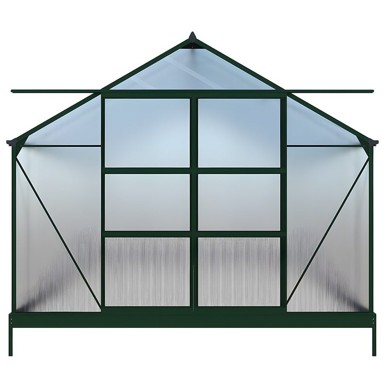 Szklarnia ogrodowa IXORA z poliwęglanu o powierzchni 16,8 m², z podstawą