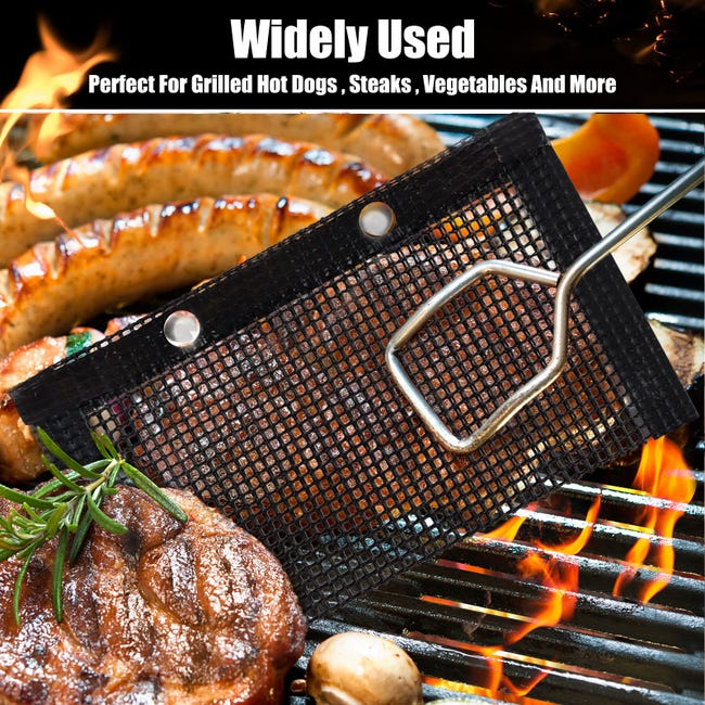 Mountain Grillers | Set da 2 Sacchetti per Barbecue Riutilizzabili – Usabili su Carbone, Gas, Griglie Elettriche e Affumicatori - Resistenti al Calore e Antiaderenti - Dimensioni 30 x 20 cm Mountain Grillers | Set da 2 Sacchetti per Barbecue Riutilizzabili – Usabili su Carbone, Gas, Griglie Elettriche e Affumicatori - Resistenti al Calore e Antiaderenti - Dimensioni 30 x 20 cm