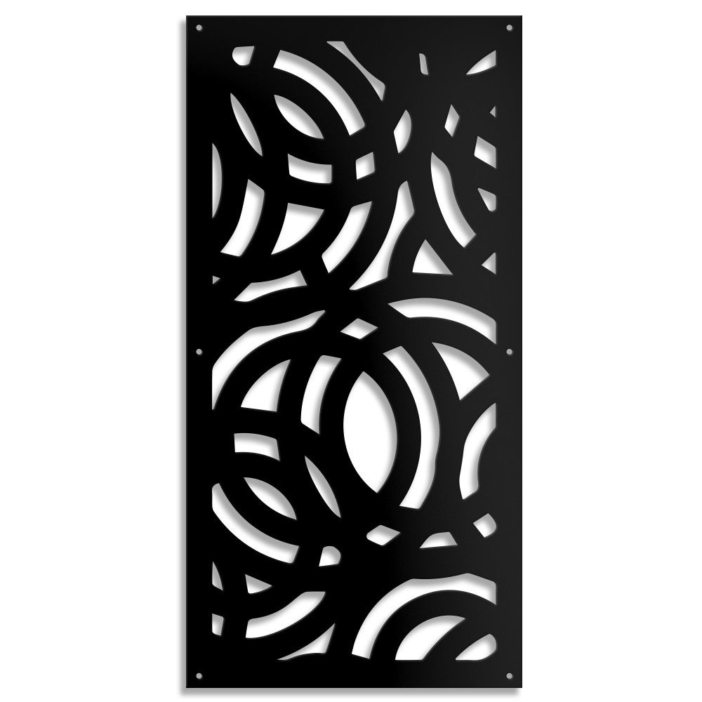 DUŻE KOŁA - Panel perforowany z PCV - DASZEK PRZECIWSŁONECZNY 98x198 cm CZARNY Grubość 1 cm