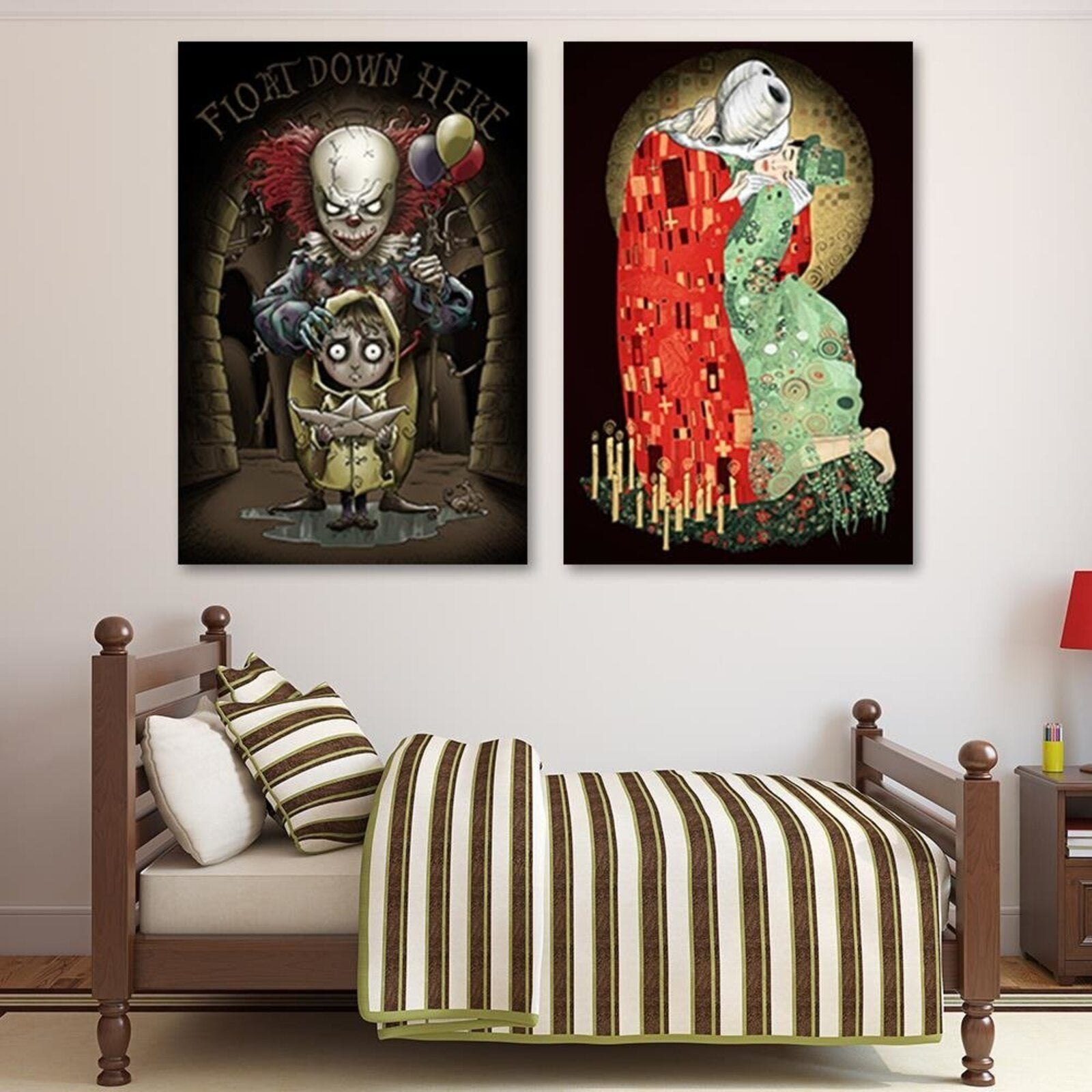 Tableau Dracula de Coppola dans le style de Klimt Le Baiser - 50 x 70 cm - 4