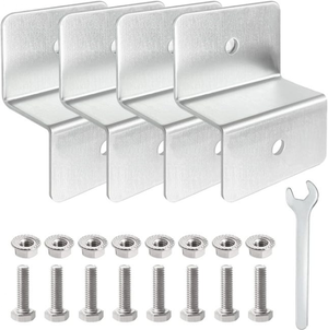 Supporto per pannello solare - Kit di montaggio a Z - Include dadi, viti e chiavi - Per camper e barche - Set da 8 pezzi | Leroy Merlin