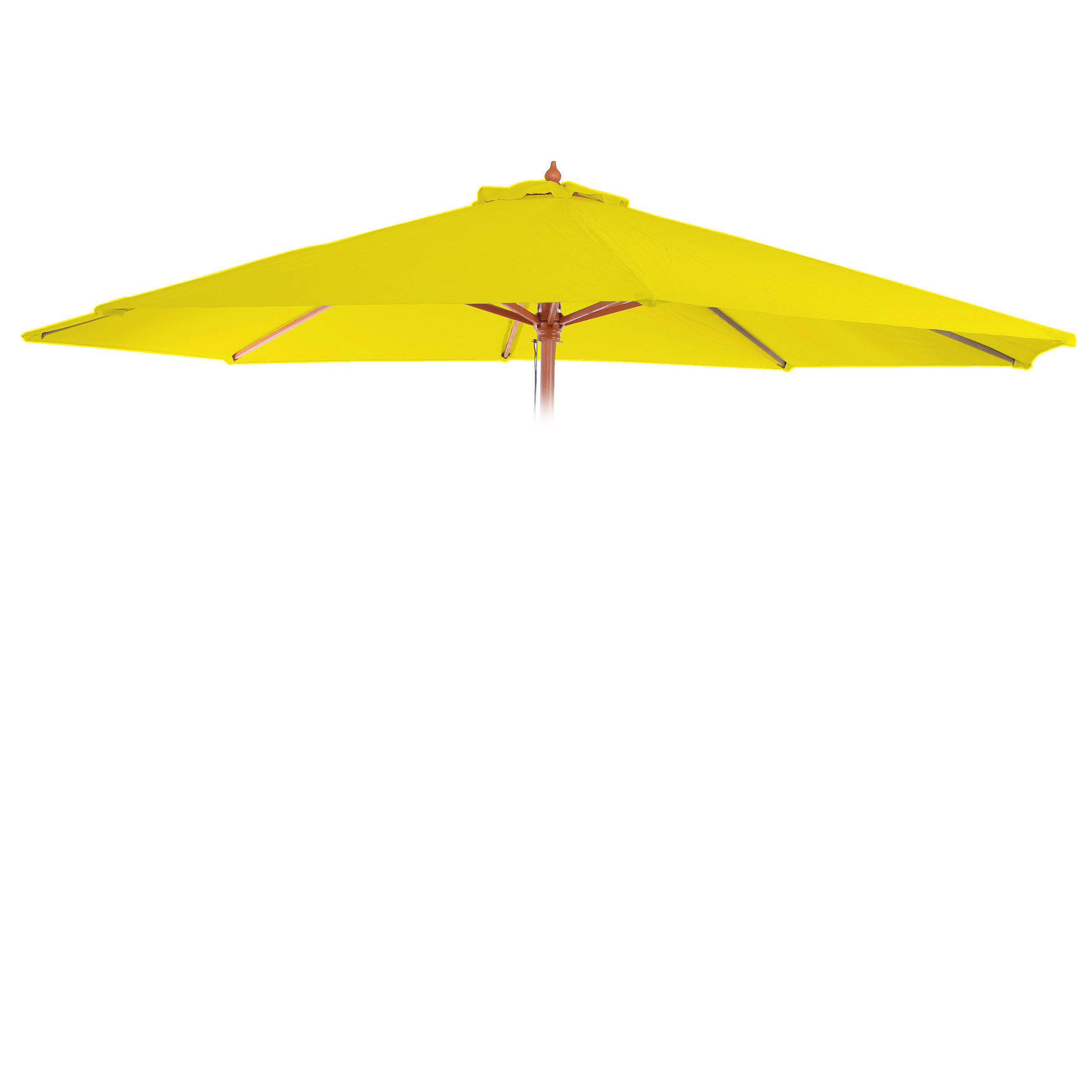 Wymienny pokrowiec na parasol Florida, wymienny pokrowiec na parasol, Ø 3,5 m poliester 8 rozpórek ~ żółty