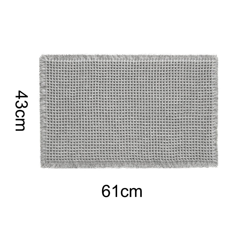 Kaki Tapis de sol de salle de bain antidérapants absorbant l'eau, tapis de sol de salle de bain antidérapants absorbant l'eau(46CM*77CM) - 5