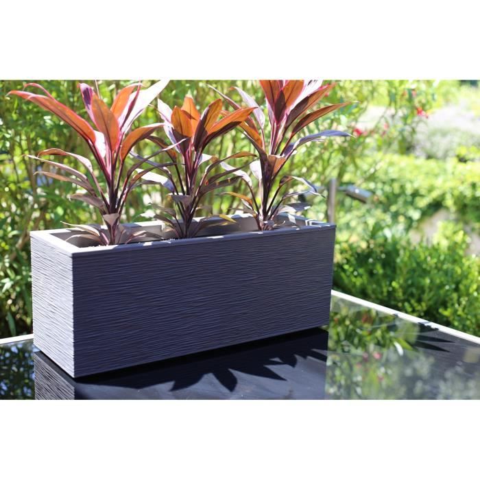 Balconnière rectangulaire Graphit Up 59 x 19,5 x 22,8 cm - 25 L - Gris anthracite - Eda - 5