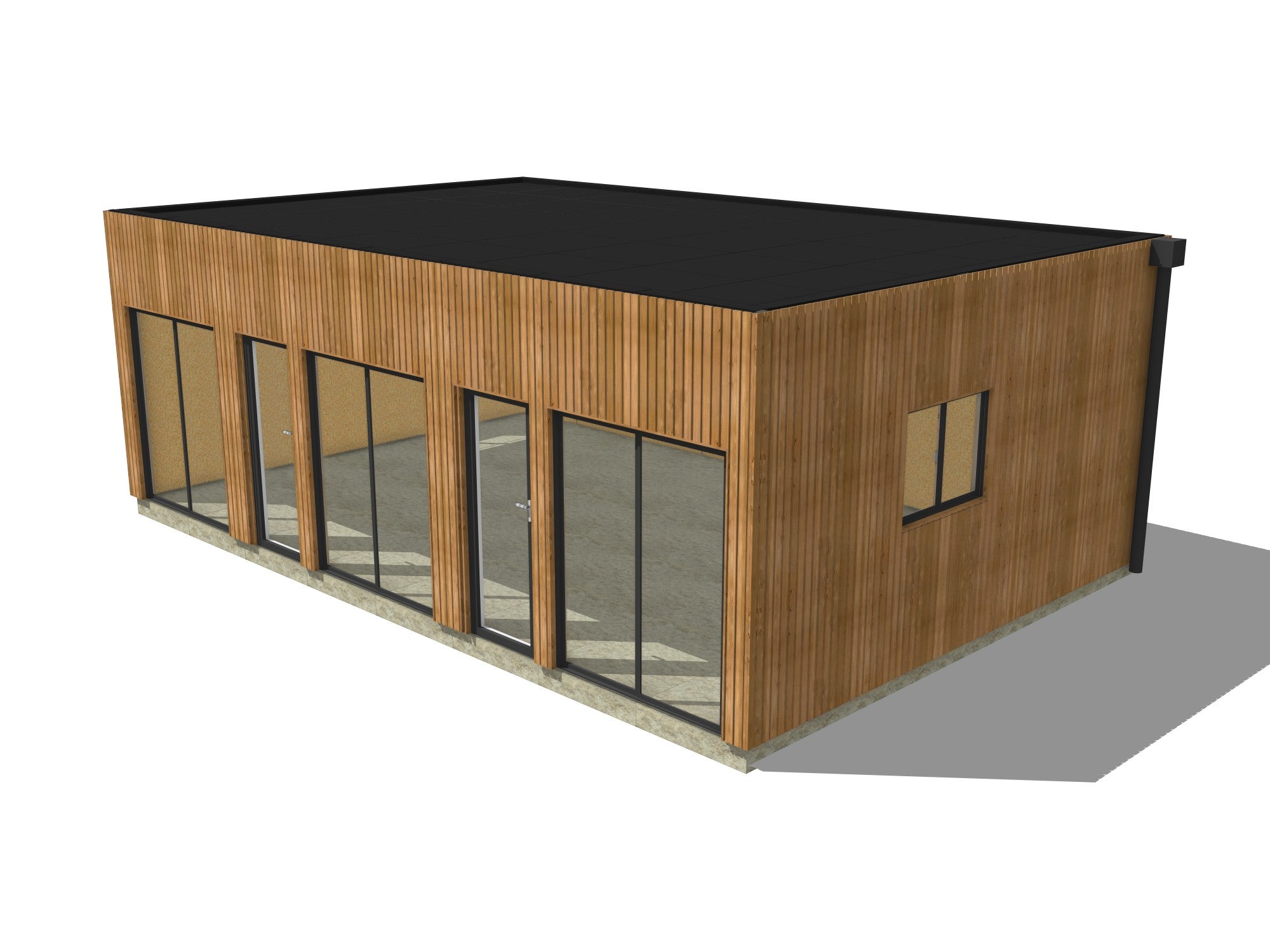 Studio de jardin 4 saisons en bois 8,8 x 5,7 x 3,2 m / isolation RE2020 - 2