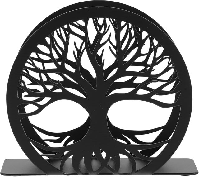 Porte-Serviettes en Métal Conception d'arbre De Porte-Serviettes De Table Distributeur De Mouchoirs Autoportant Porte-Serviettes en Papier pour La Mai