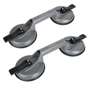 2Pcs 8 Pouces Ventouse Carrelage, 200 Mm Ventouse Vitre Avec Manomètre 220 Kg Ventouse Pare Brise Avec Boîte à Outils Portable - Bricolage