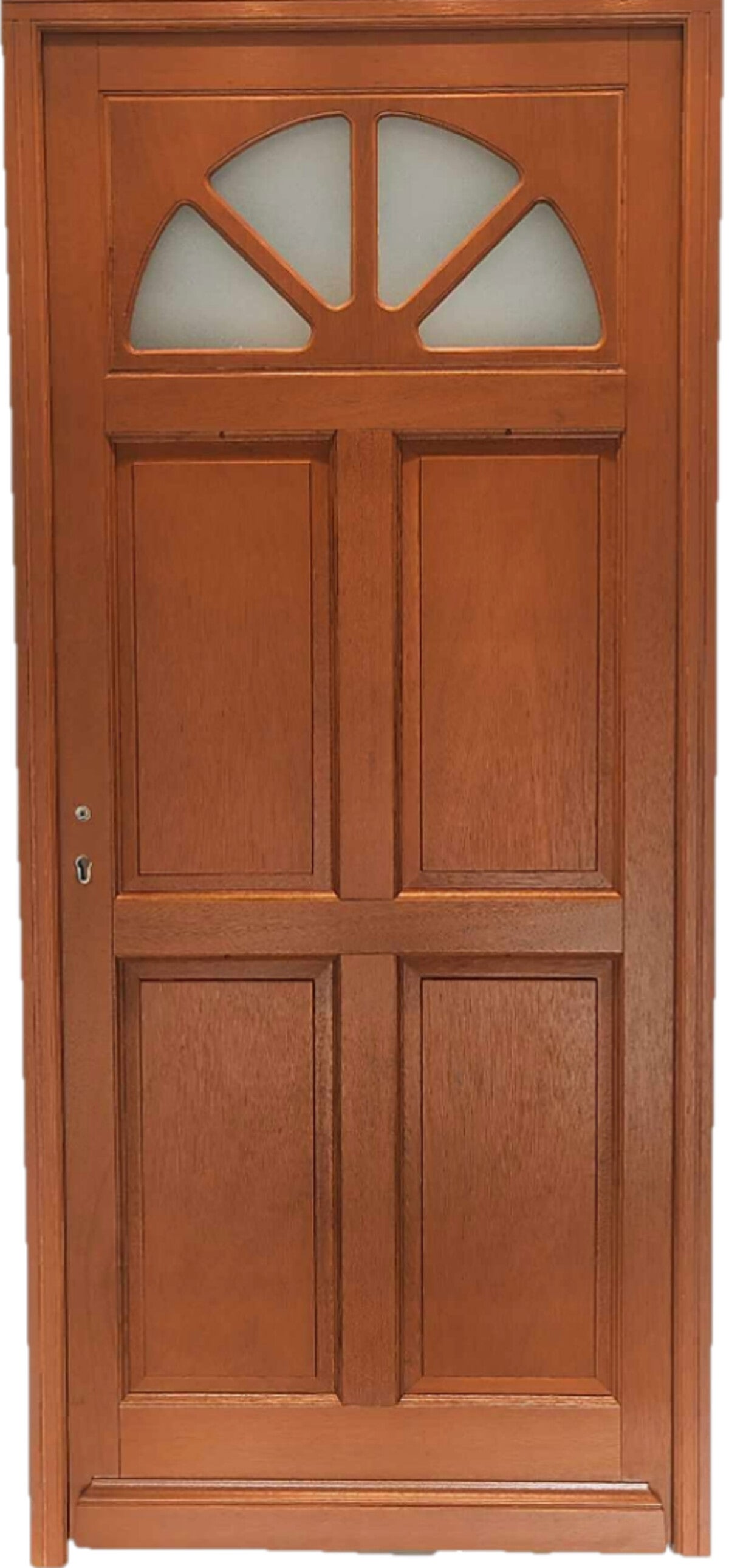 Porte D'entrée Bois Vitrée Ferji, H215 X L90 Cm Côte Tableau, P.droit Gd Menuiseries - 2