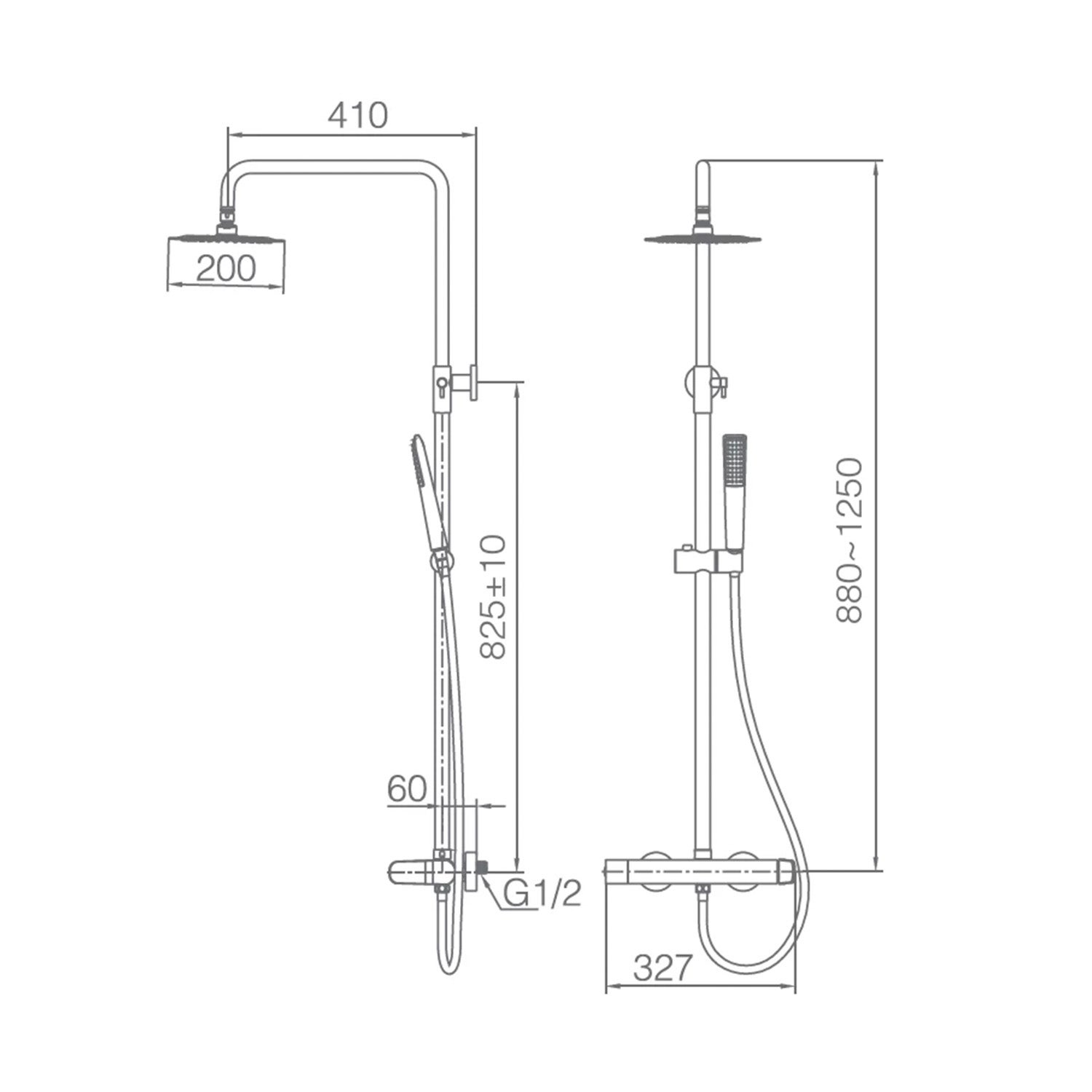 Mitigeur de douche pour salle de bain - 6