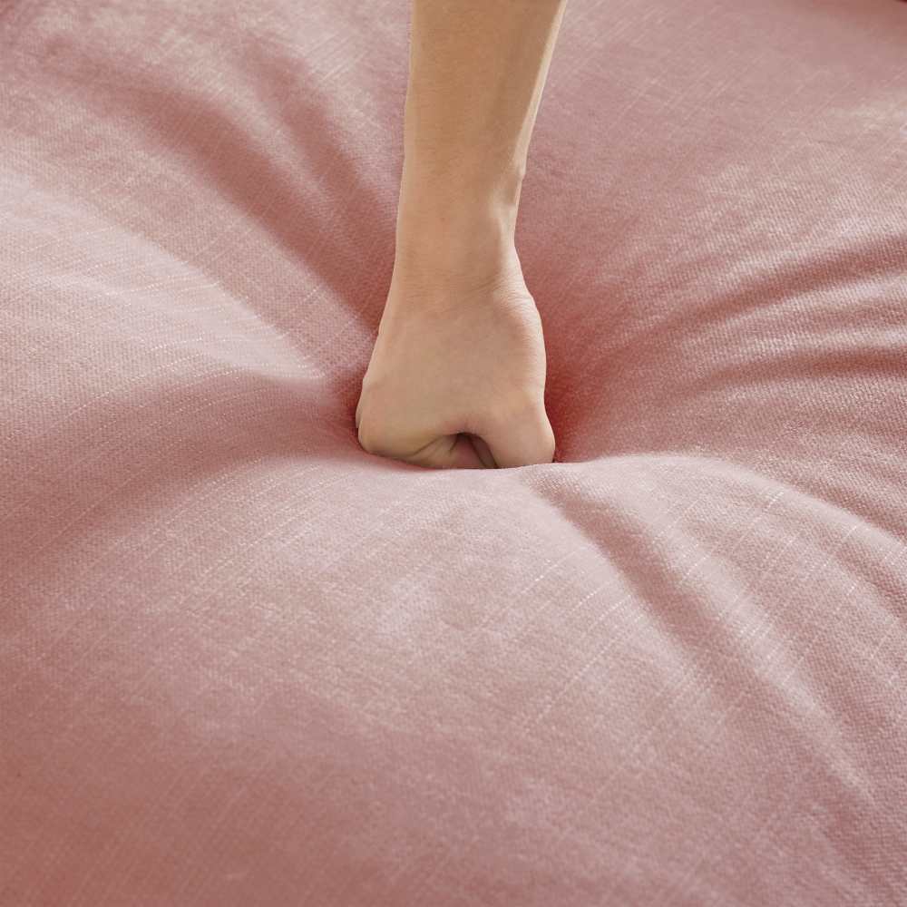 Divano modulare 2 e 3 posti in velluto con gonna removibile, braccioli a imbuto e piedi a forma di fuso, divano versatile e confortevole per soggiorno - 7