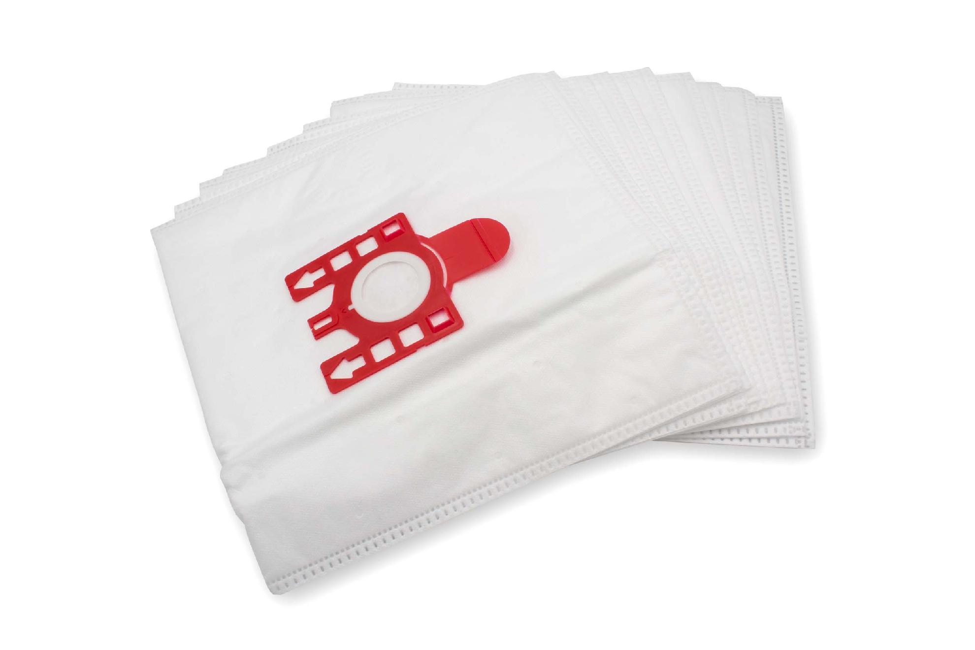 vhbw 10x Sacs compatible avec Hoover Sensory SN70_SN00 - 100 aspirateur - microfibres non tissées, 28cm x 20cm, blanc - 2