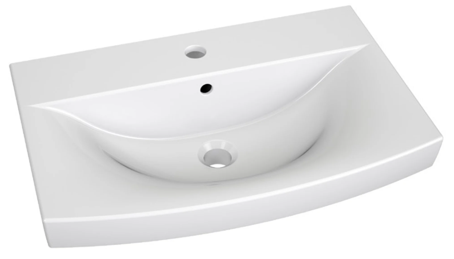 BELINI Meuble de Salle de Bain PRI M1 - 60 cm. Gris Mat, Ensemble Complet Suspendu Meuble Sous Vasque avec Miroir - 4
