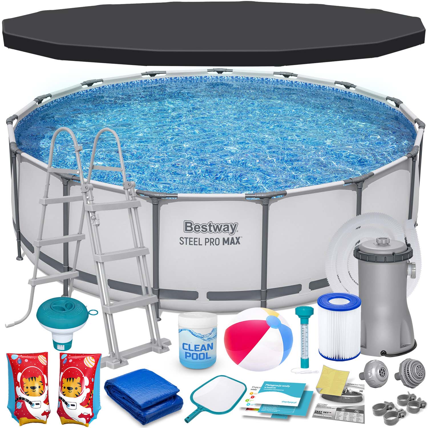Basen ogrodowy, okrągły Bestway 56438-17W1 457x122cm
