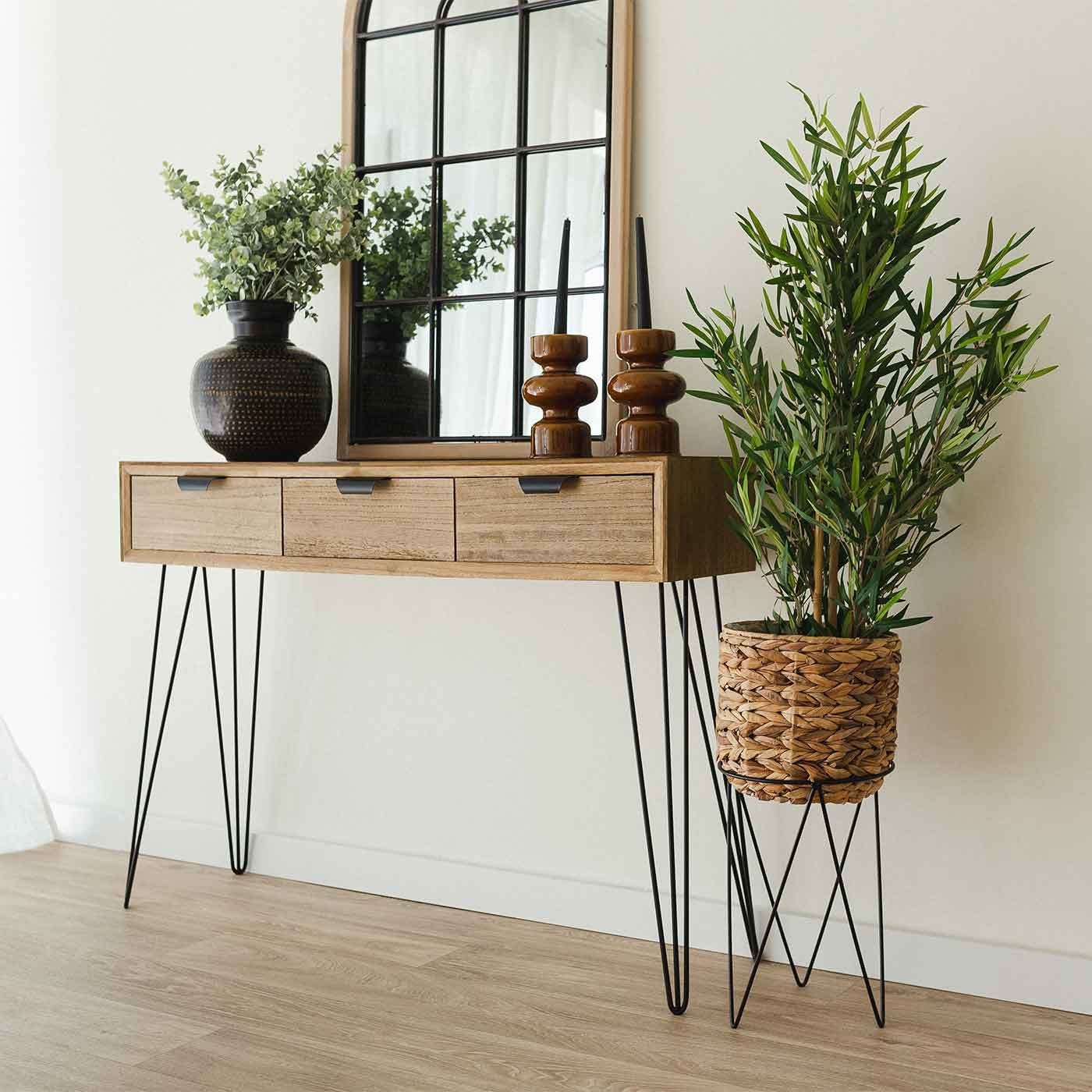 Planta de Bambu Artificial Altura 90 Cm com vaso - Decoração de casa - 7