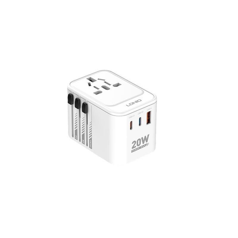 Adattatore Da Viaggio Europeo A 8 Prese – Convertitore Di Spina Girevole 180° Per Casa E Ufficio, Design Ultra Sottile