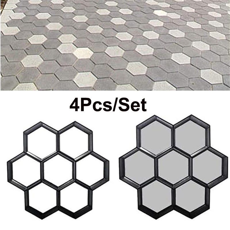 Molde De Piedra, Molde De Hormigón Decorativo Reutilizable Para Patio Trasero Para Jardín Para