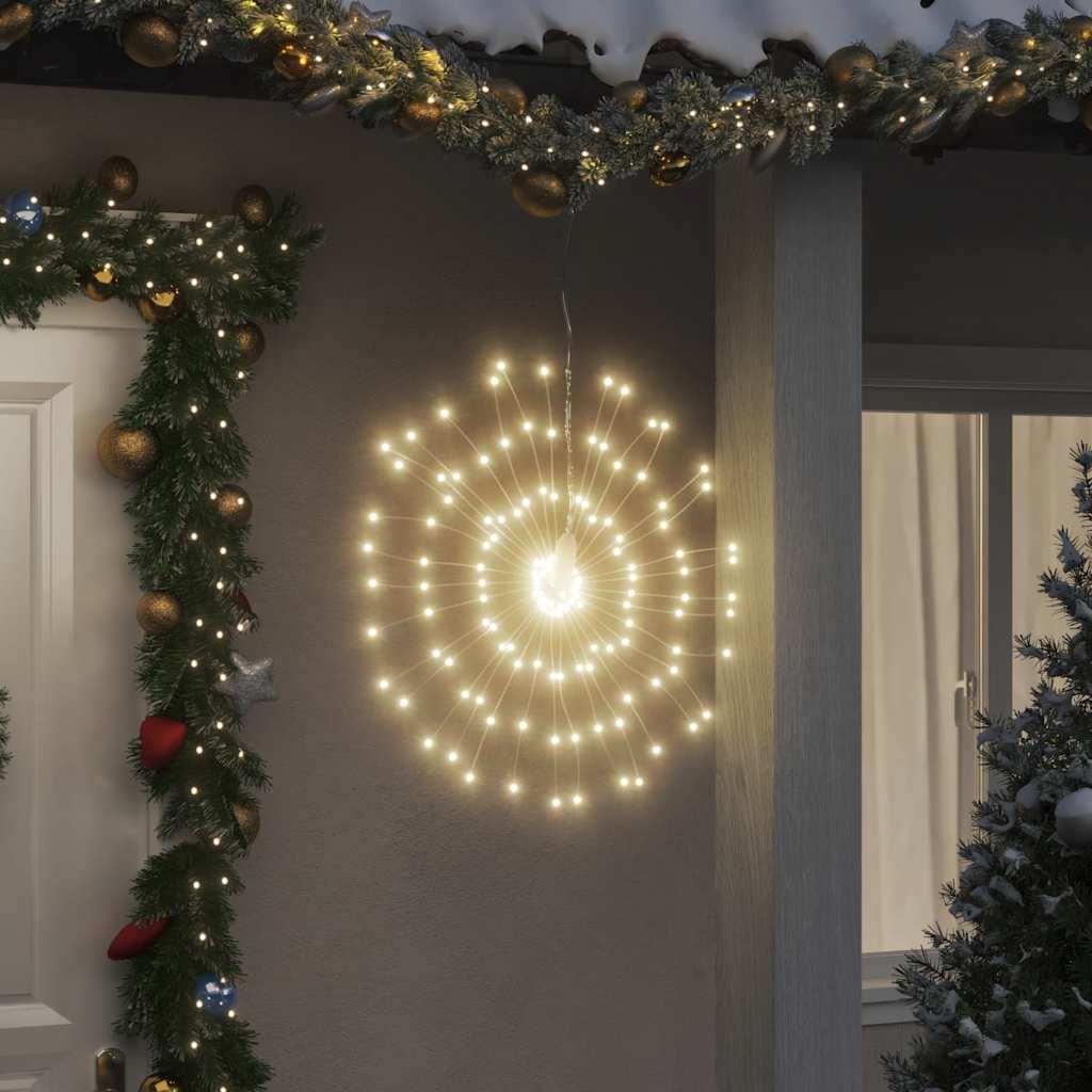 Ozdoba świąteczna ze 140 lampkami LED, ciepła biel, 17 cm vidaXL