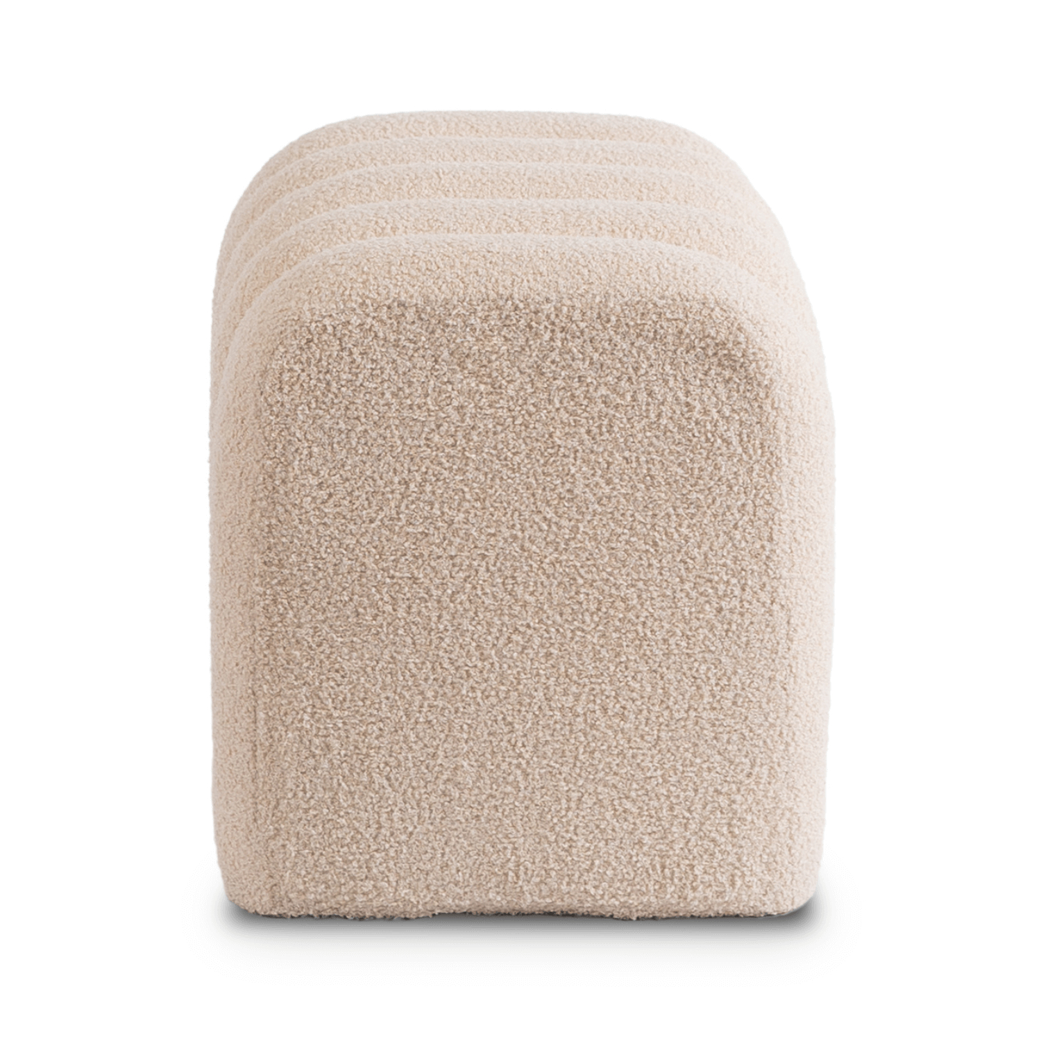 Pufa Siedzisko Do Przedpokoju Toaletki Teddy Puf Kremowa KARBON - 4