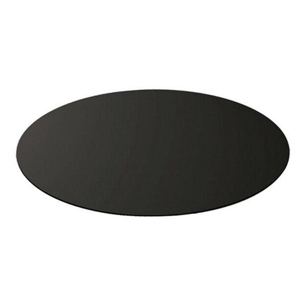 Plaque de protection de sol Acier Noire Demi ronde 84 x 84 cm Épaisseur 2 mm 10.7 kg pour Poêles - 4