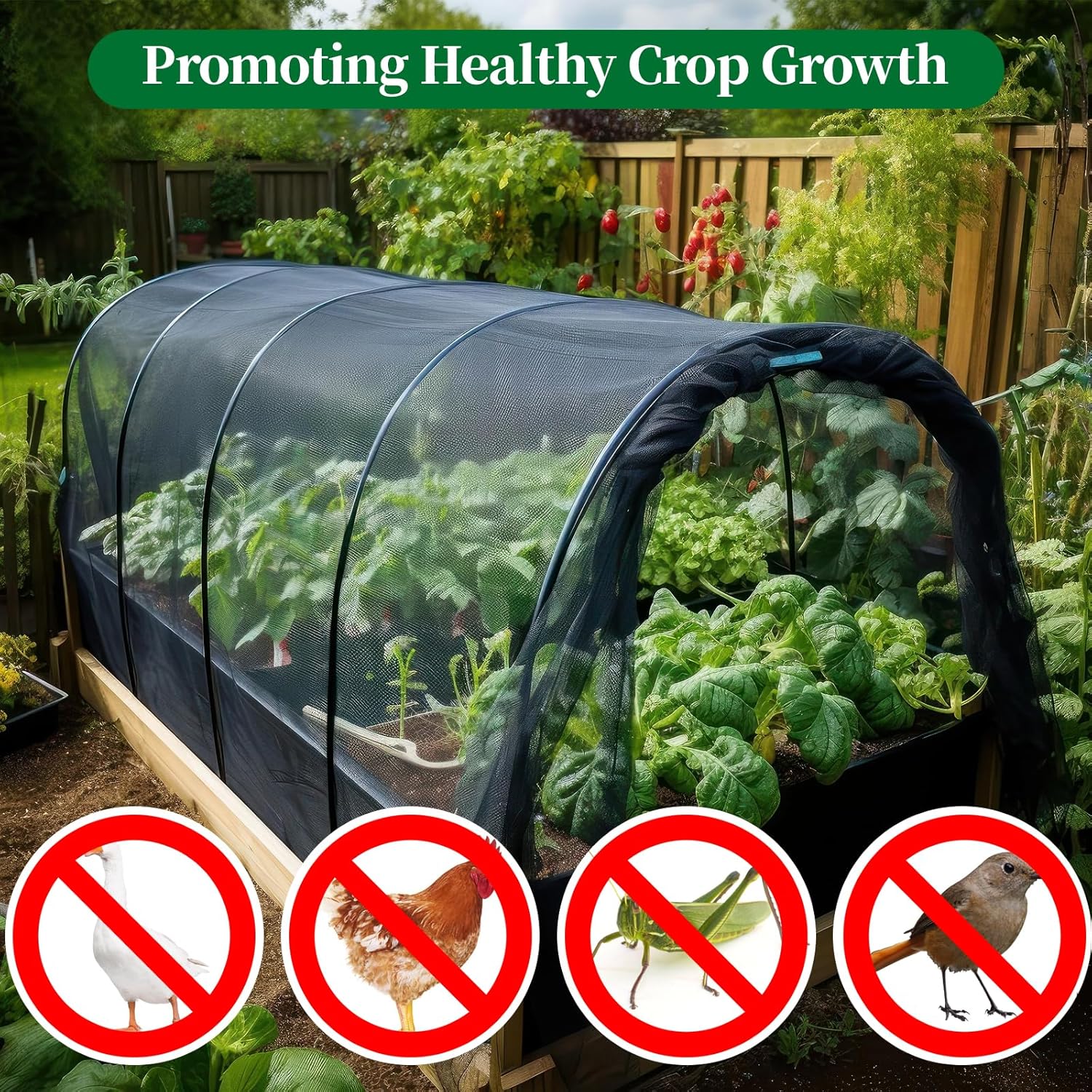 Moustiquaire pour terrasse et jardin - En maille respirante - Pour plantes,tentes en plein air - Protection DIY - Coupe libre - Noir - 2,4 x 6 m - 8