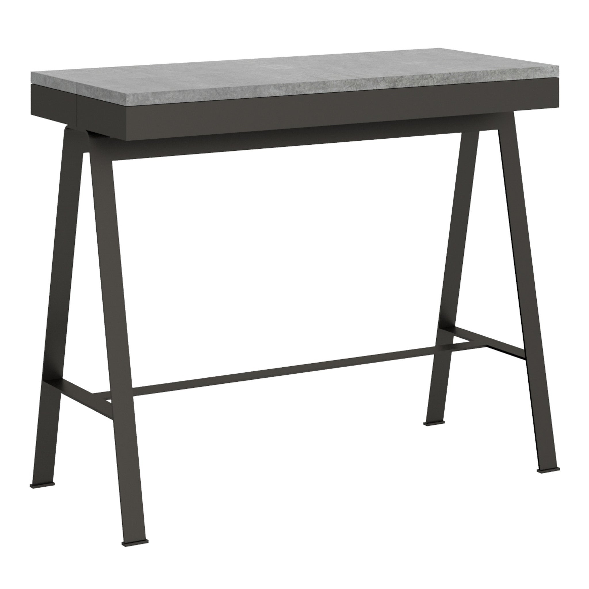 Consola extensible 90x40/300 cm Banco Evolution Cemento estructura ...