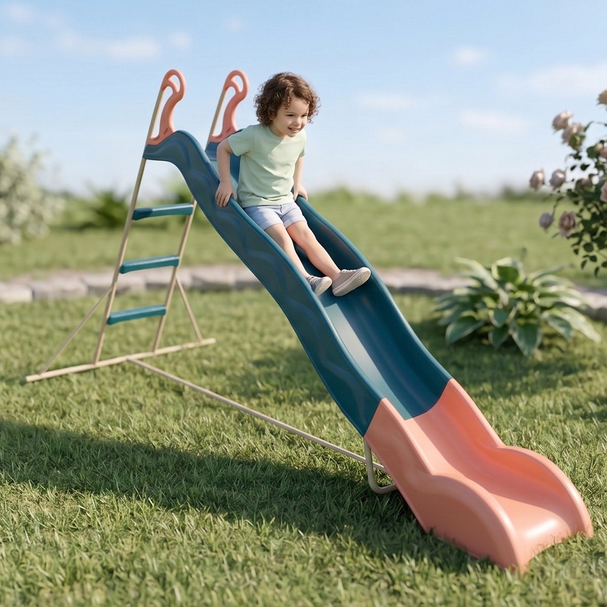 Toboggan Linou bleu 2,63 m 3 12 ans Trigano - 2