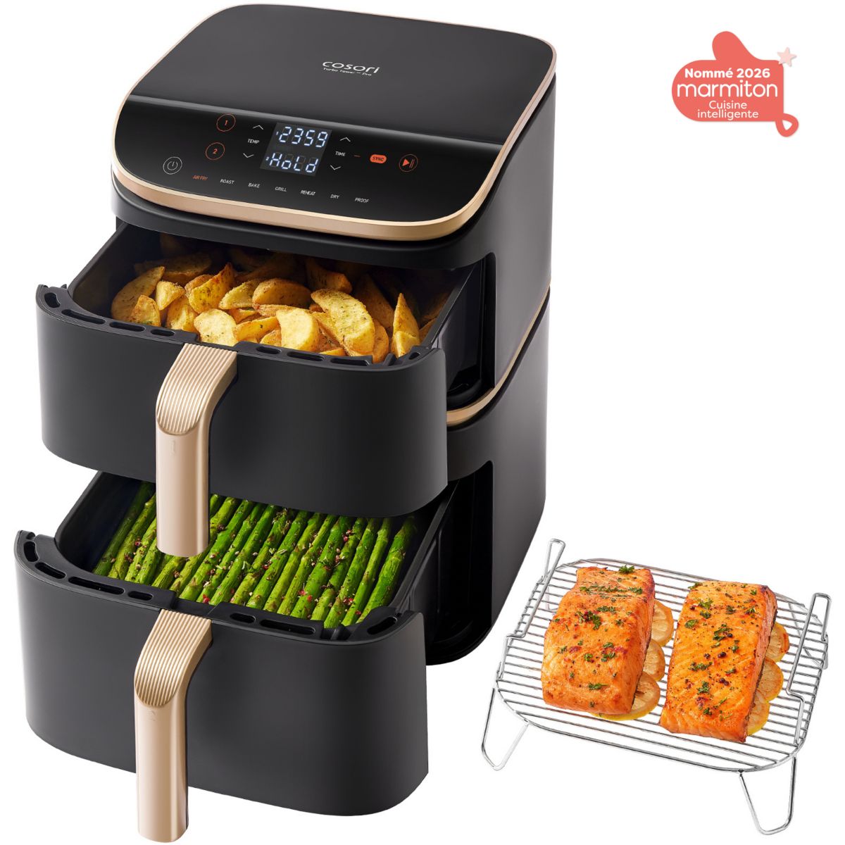 COSORI - Turbo Tower Pro Smart Chef Edition – Freidora de Aire de Torre 10.8L - 2