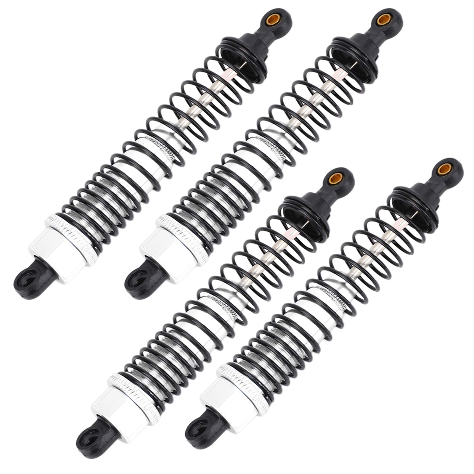 Zestaw 4 amortyzatorów metalowych RC 1:10 108004 ze stopu aluminium do samochodów ciężarowych Redcat Exceed RC (srebrne)
